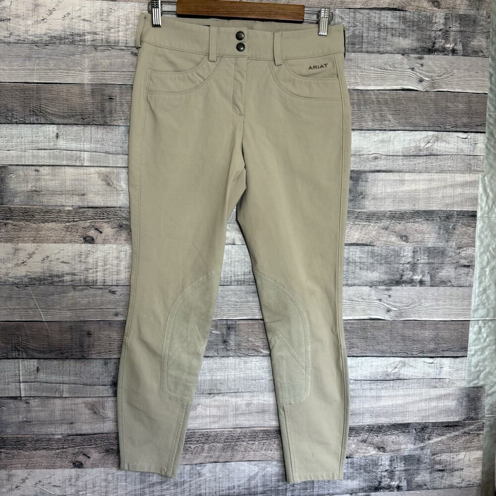 Ariat Breeches Women's 28R Beige Pro Series Equestrian Tan Riding Pants Grip
